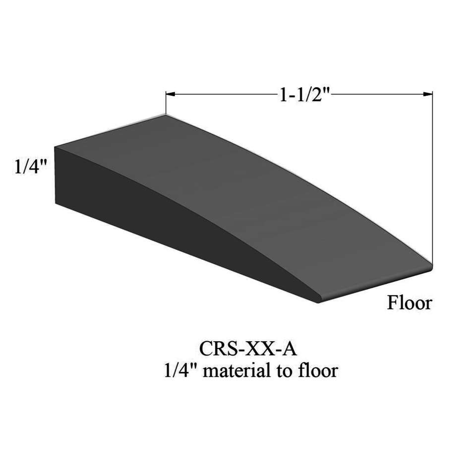 Reducers - CRS 40 A 1/4" material to floor #40 Black 12'