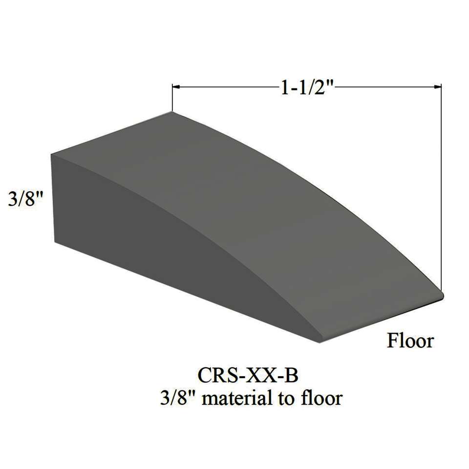 Johnsonite - Reducers - CRS 20 B 3/8" Material To Floor #20 Charcoal 12 ...