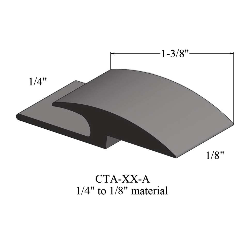 Adaptors - 1/4" to 1/8" material #44 Dark Brown 12'