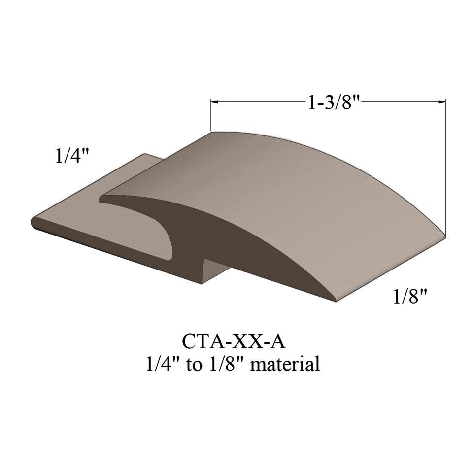 Adaptors - 1/4" to 1/8" material #45 Sandalwood 12'