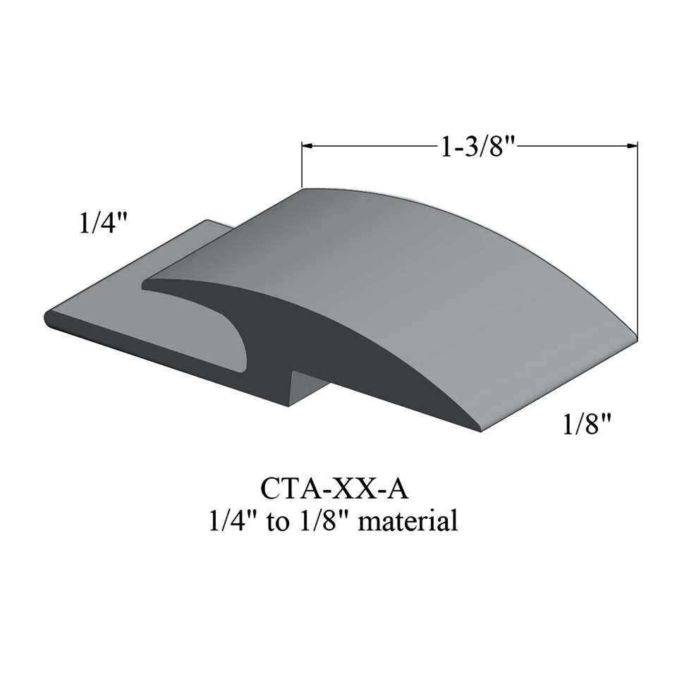 Adaptors - 1/4" to 1/8" material #71 Storm Cloud 12'