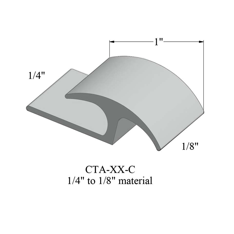Adaptors - 1/4" to 1/8" material #21 Platinum 12'