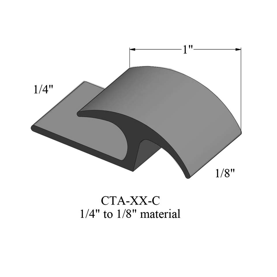 Adaptors - 1/4" to 1/8" material #40 Black 12'