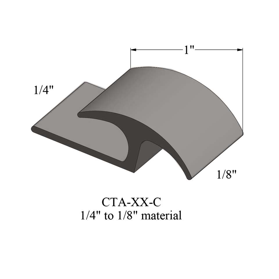 Adaptors - 1/4" to 1/8" material #47 Brown 12'
