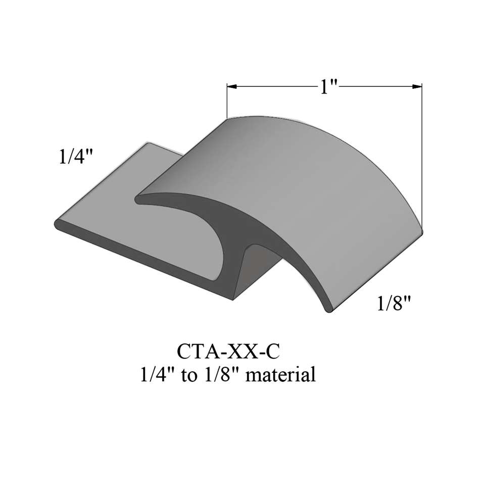 Adaptors - 1/4" to 1/8" material #48 Grey 12'