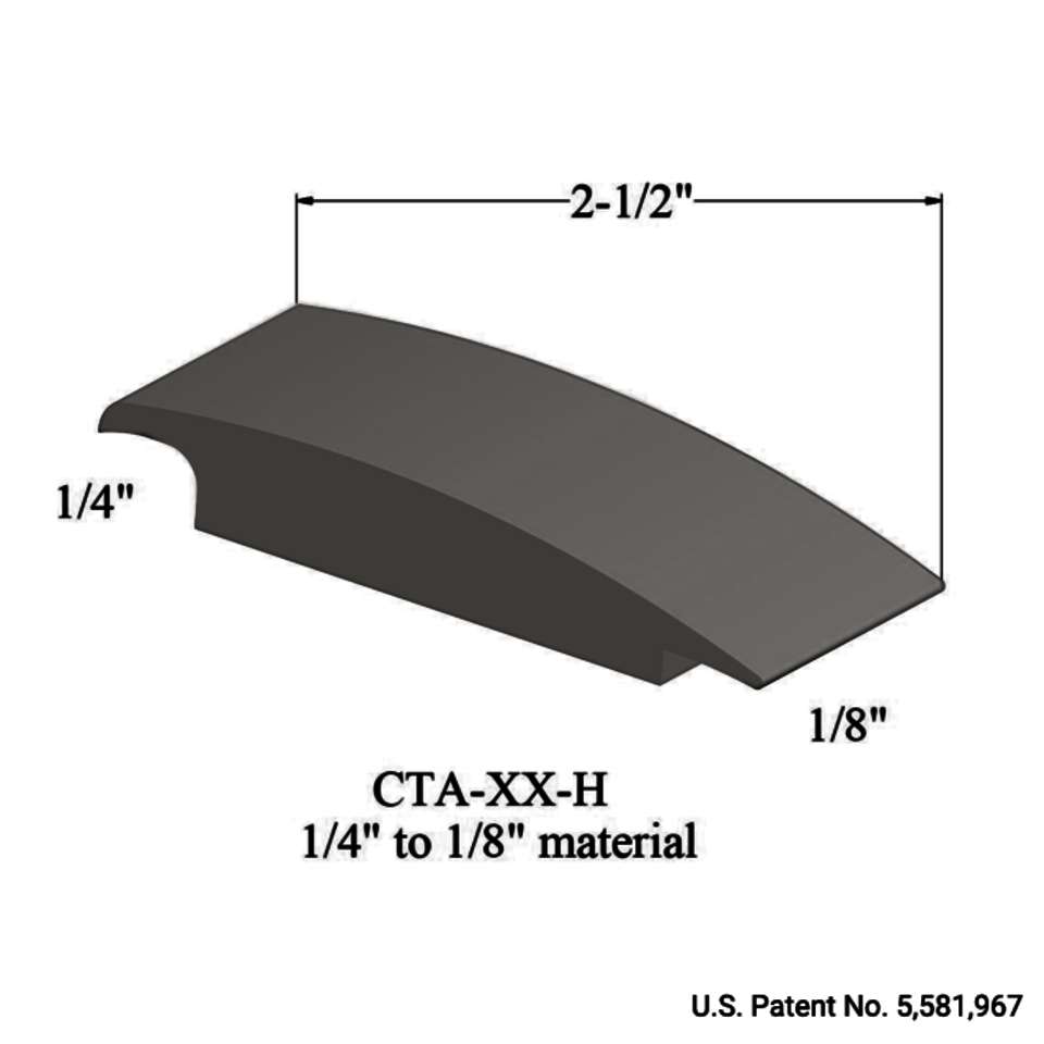 Wheeled Traffic Transitions - CTA 29 H 1/4" to 1/8" material #29 Moon Rock 12'