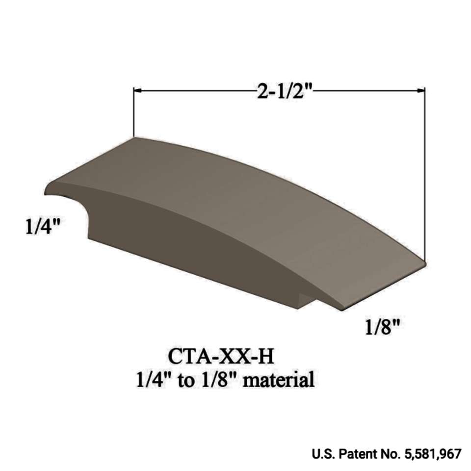 Wheeled Traffic Transitions - CTA 49 H 1/4" to 1/8" material #49 Beige 12'