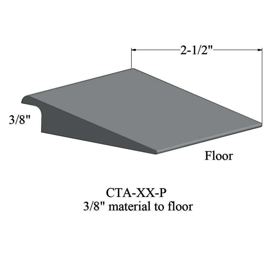 Wheeled Traffic Transitions - CTA 28 P 3/8" material to subfloor #28 Medium Grey 12'
