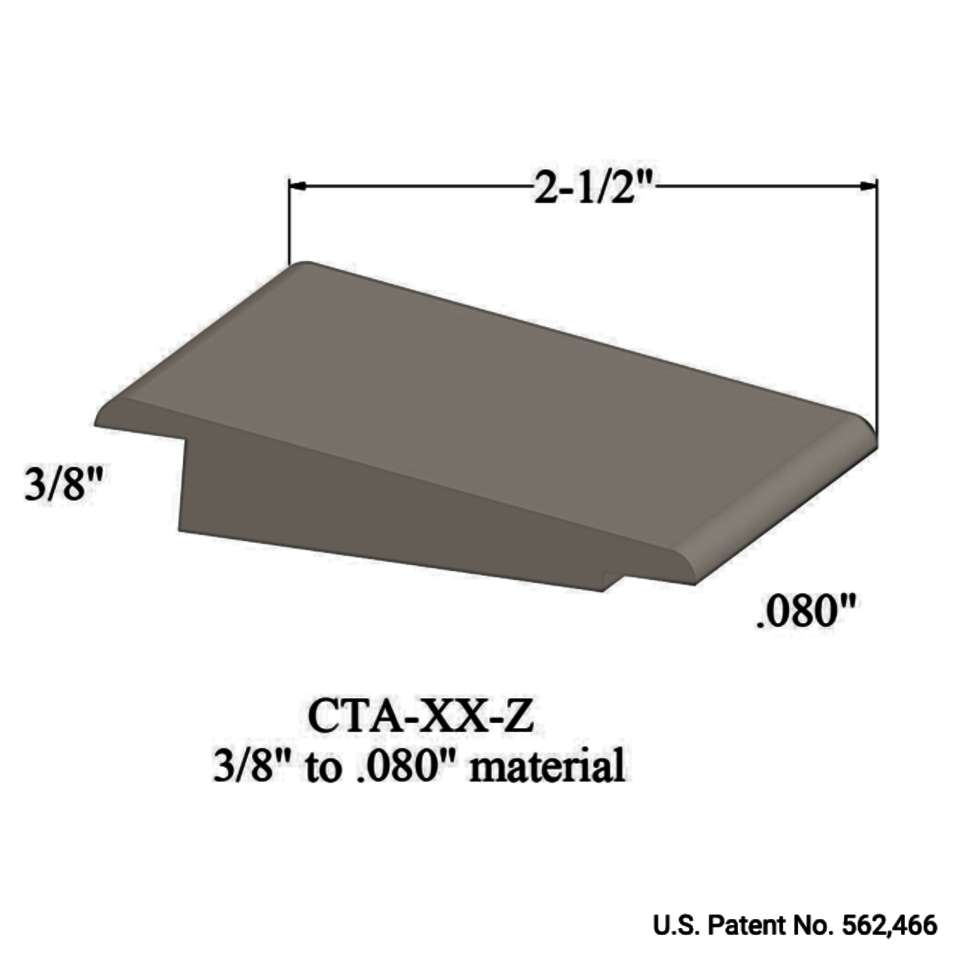 Wheeled Traffic Transitions - CTA 31 Z 3/8" to .080" material #31 Zephyr 12'