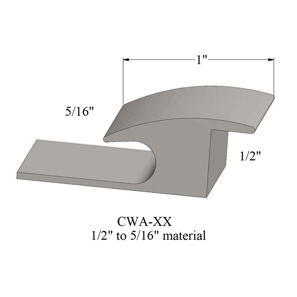 Adaptors - 5/16" to 1/2" material #32 Pebble 12'