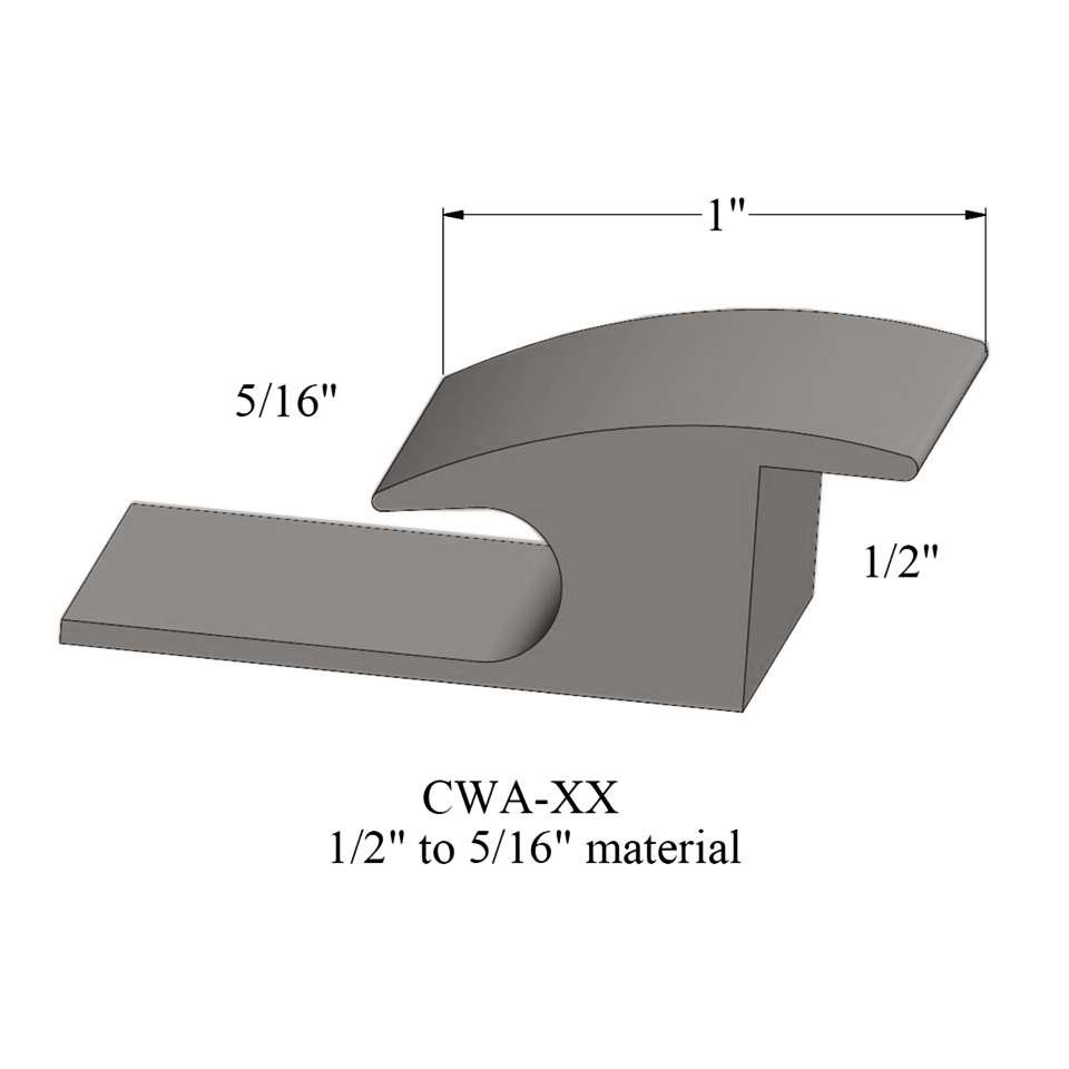 Adaptors - 5/16" to 1/2" material #47 Brown 12'