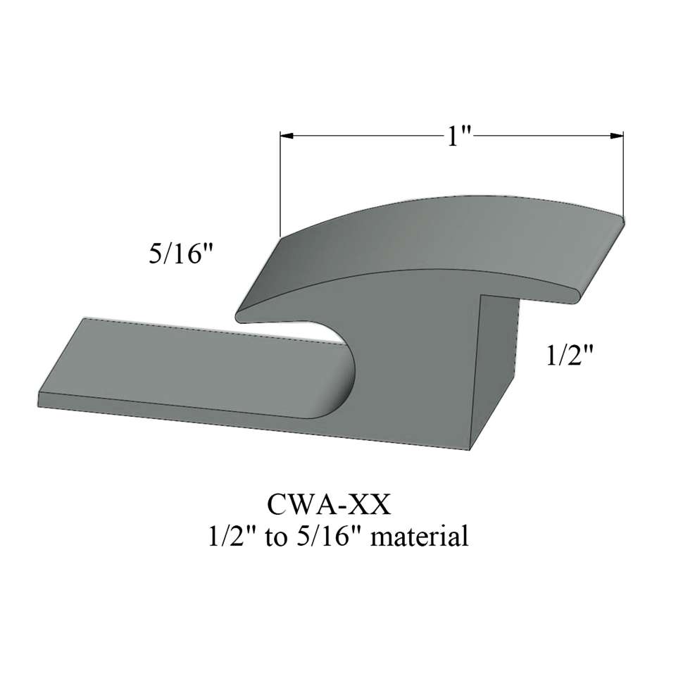 Adaptors - 5/16" to 1/2" material #86 Hunter Green 12'