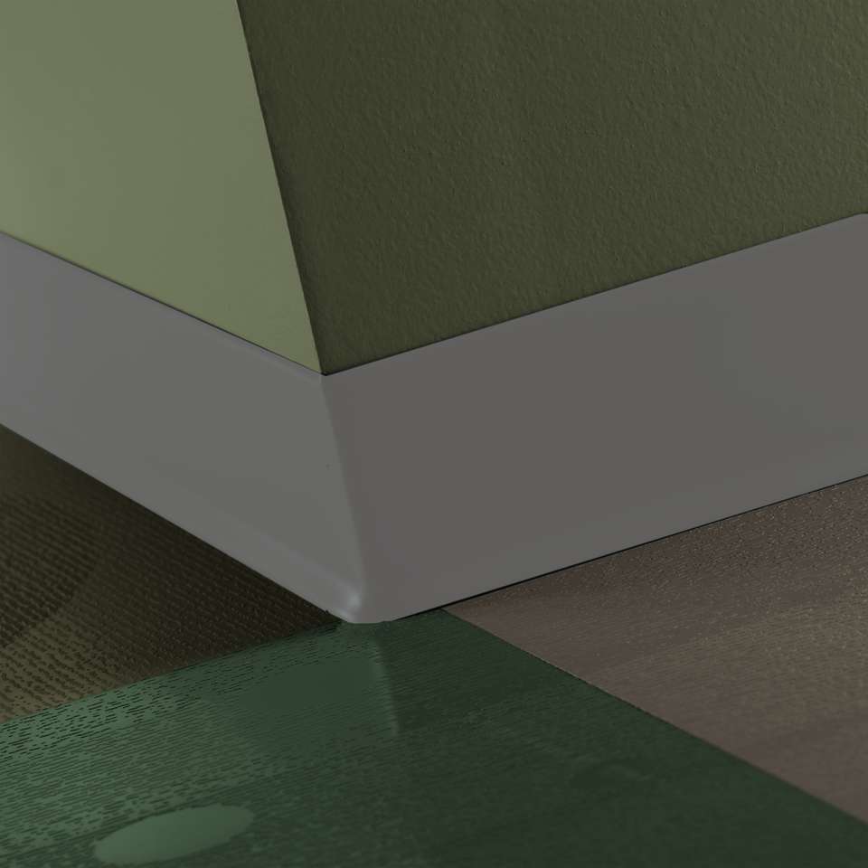 Rubber Wall Base Duracove Thermoplastic Rubber 1/8" (Type TP) TOE Duracove #48 Grey - 1/8" (3 mm) x 2-1/2" x 120'