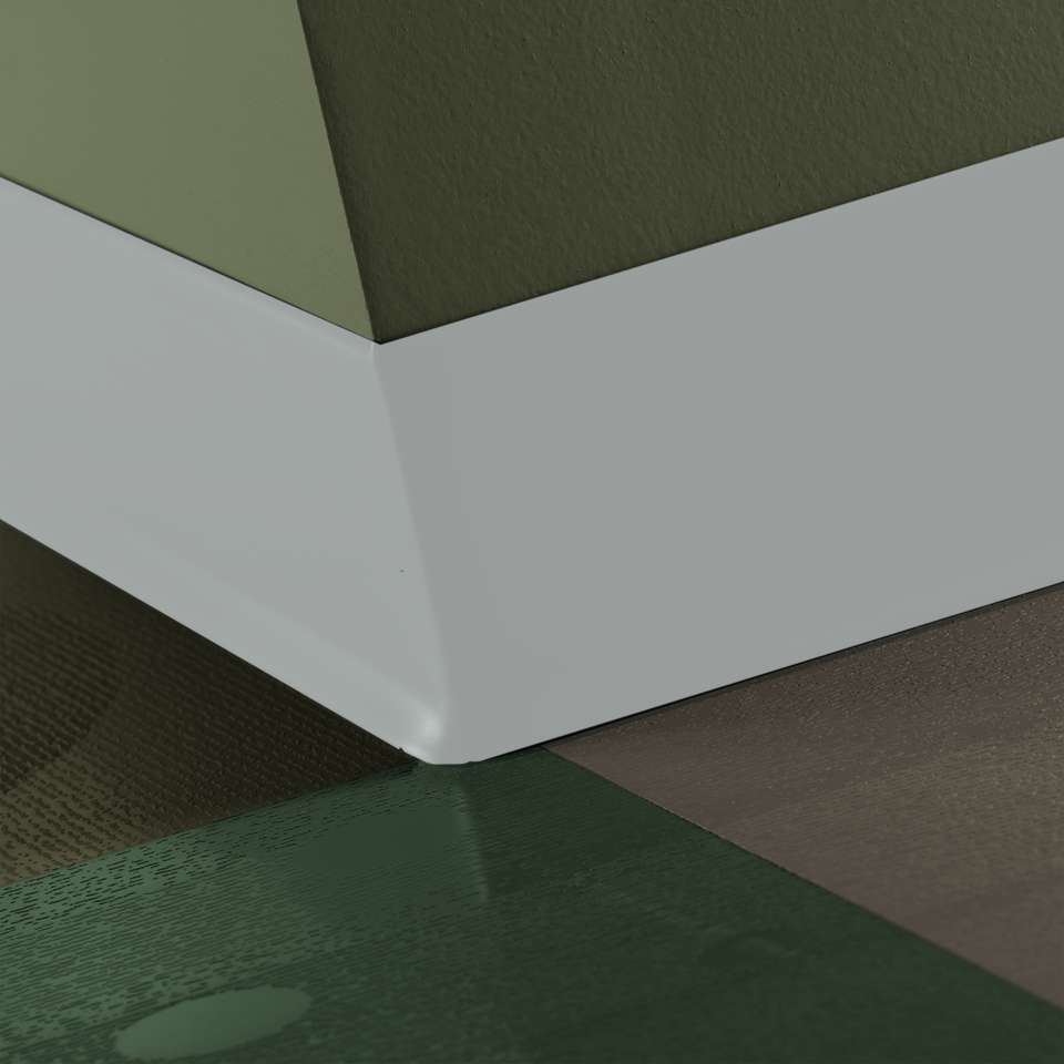 Plinthe en caoutchouc Duracove Thermoplastic Rubber 1/8" (Type TP) TOE Duracove #21 Platinum - 1/8" (3 mm) x 4" x 120'