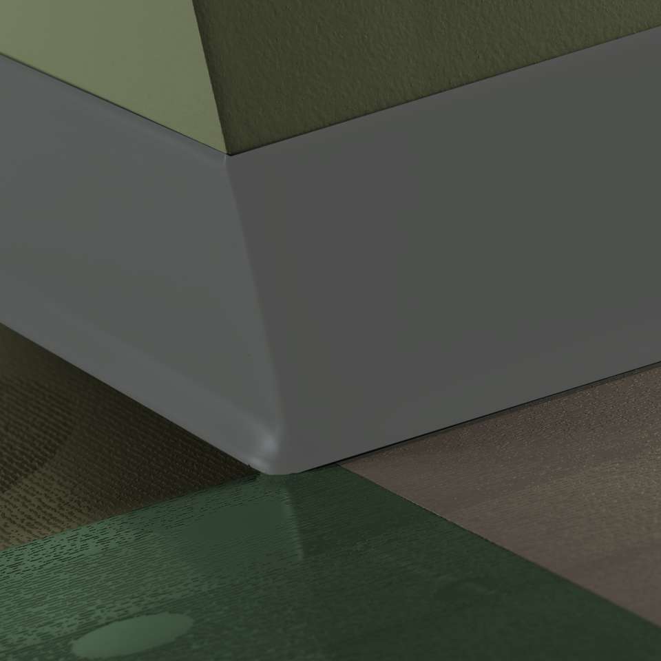 Rubber Wall Base Duracove Thermoplastic Rubber 1/8" (Type TP) TOE Duracove #20 Charcoal - 1/8" (3 mm) x 6" x 100'