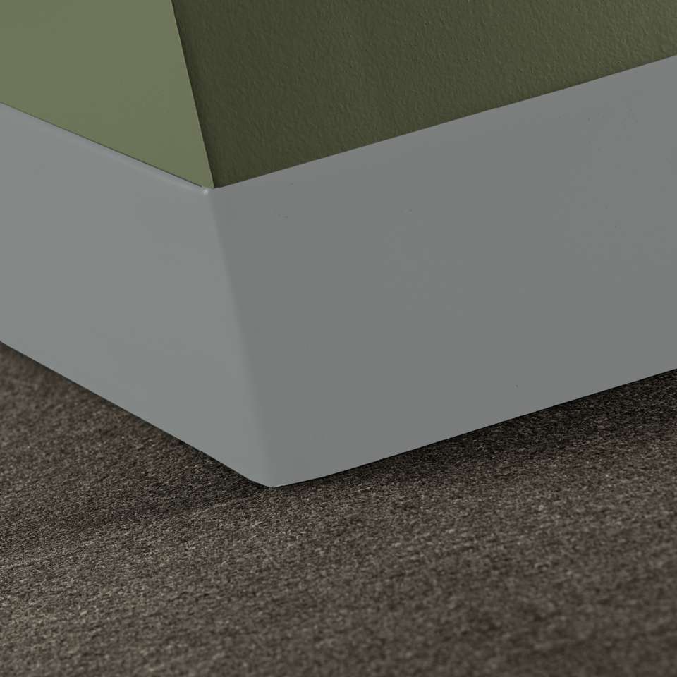 Rubber Wall Base Duracove Thermoplastic Rubber 1/8" (Type TP) TOELESS Duracove #38 Pewter - 1/8" (3 mm) x 6" x 100'