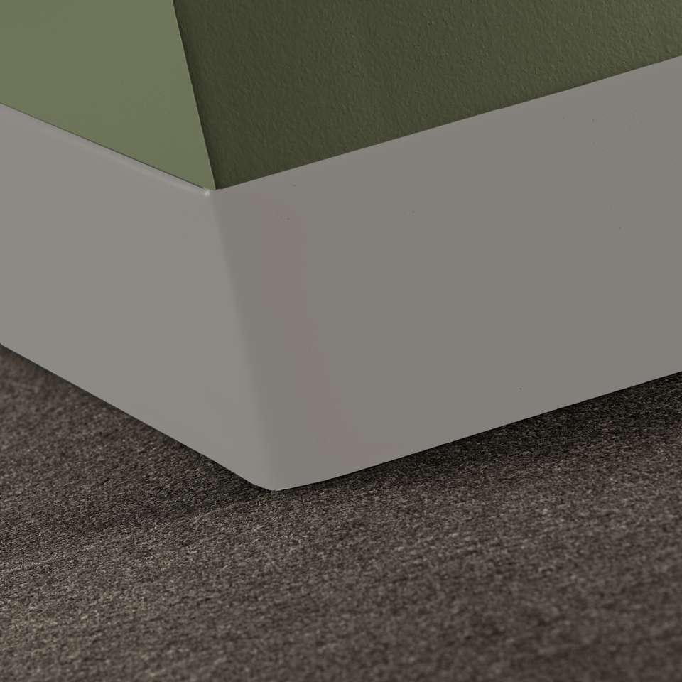 Rubber Wall Base Duracove Thermoplastic Rubber 1/8" (Type TP) TOELESS Duracove #55 Silver Grey - 1/8" (3 mm) x 6" x 100'