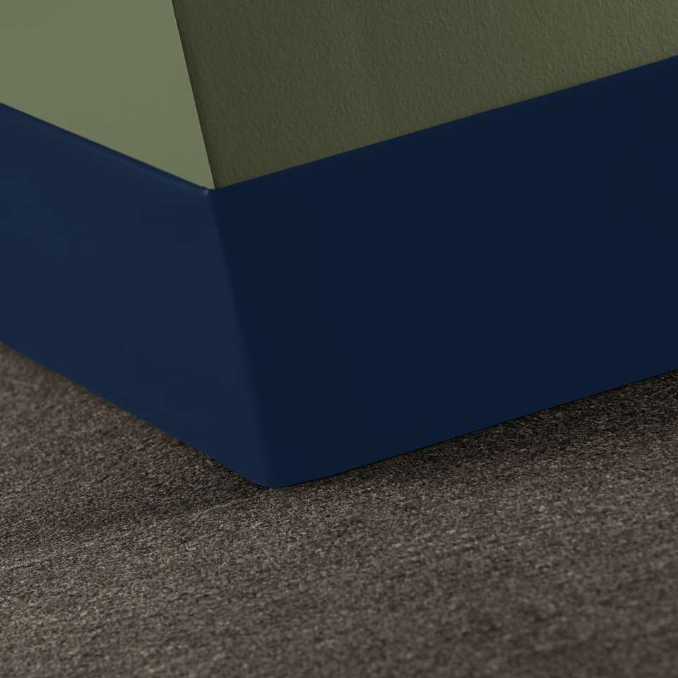 Rubber Wall Base Duracove Thermoplastic Rubber 1/8" (Type TP) TOELESS Duracove #TH2 Blue Intensity - 1/8" (3 mm) x 6" x 100'