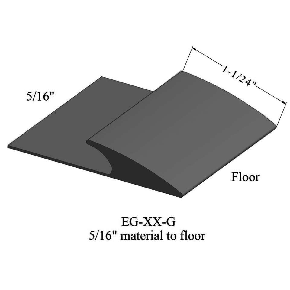 Carpet Edge Guard - EG 40 G 5/16" material to floor #40 Black 12'