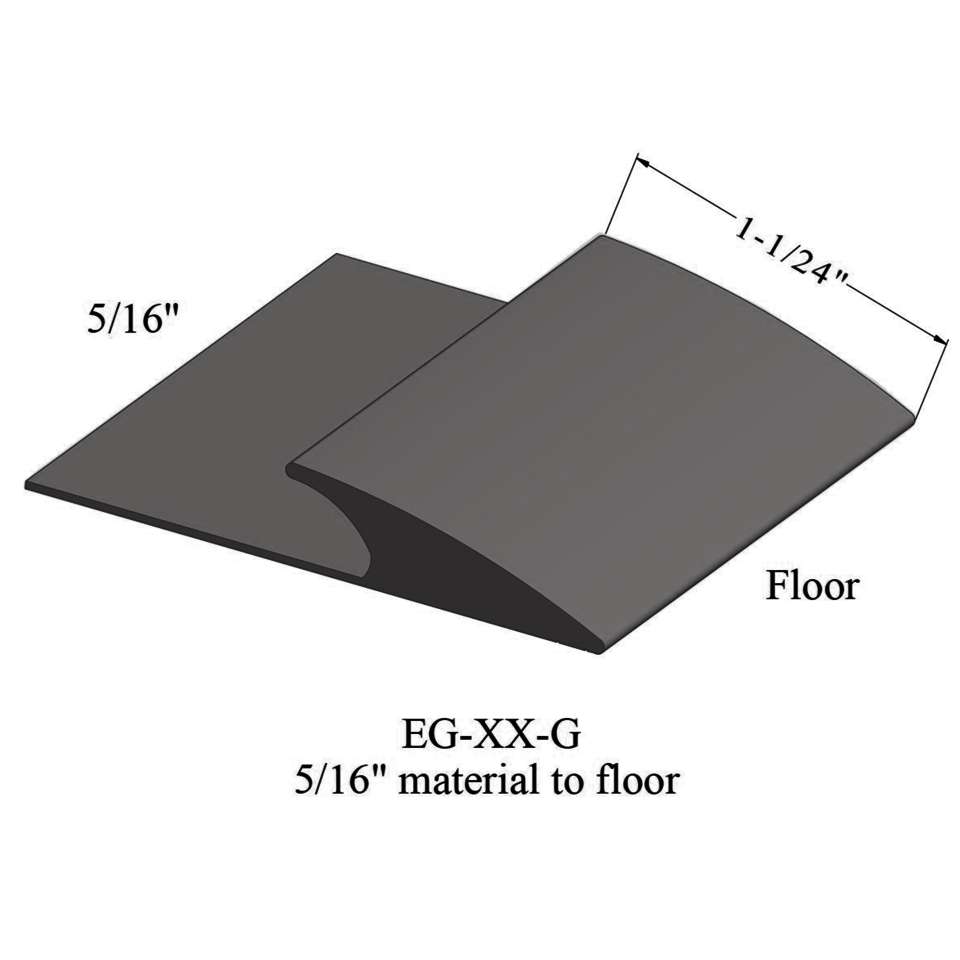 Carpet Edge Guard - EG 44 G 5/16" material to floor #44 Dark Brown 12'