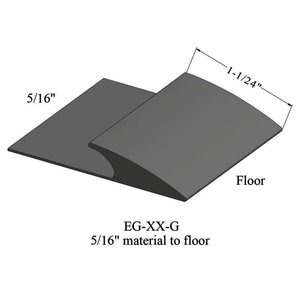 Carpet Edge Guard - EG 63 G 5/16" material to floor #63 Burnt Umber 12'