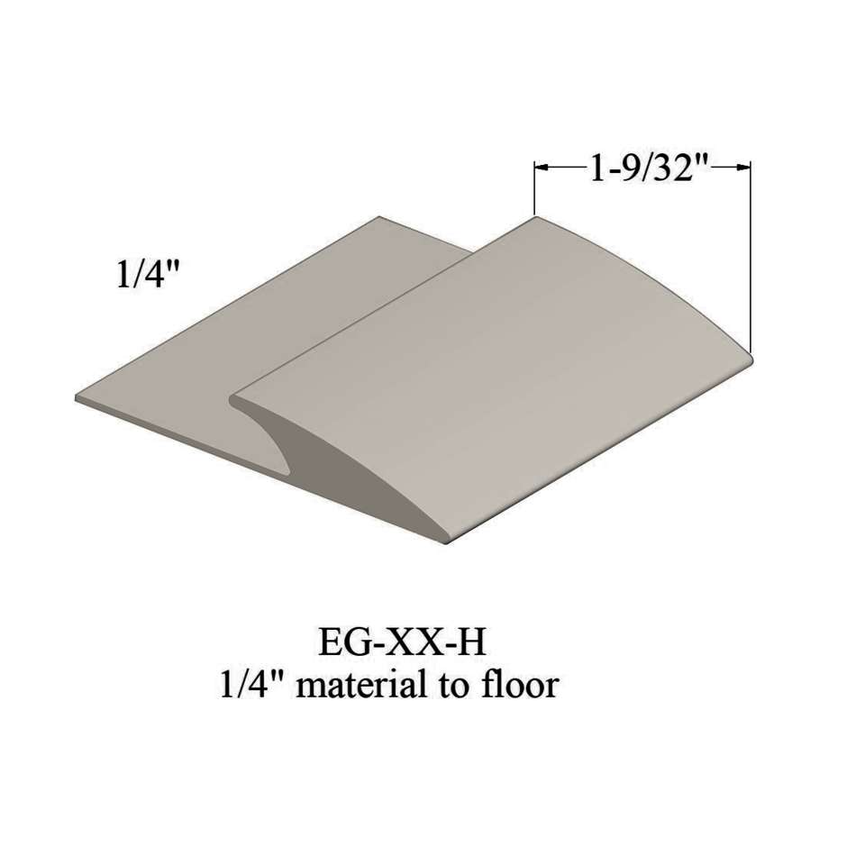 Carpet Edge Guard - EG 01 H 1/4" material to floor #1 Snow White 12'