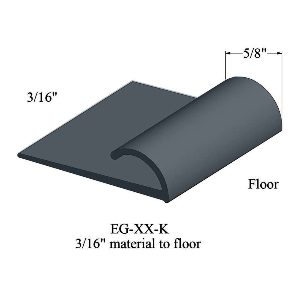 Edge Guards - EG 18 K 3/16" material to floor #18 Navy Blue 12'