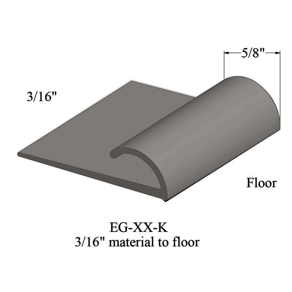 Carpet Edge Guard - EG 32 K 3/16" material to floor #32 Pebble 12'