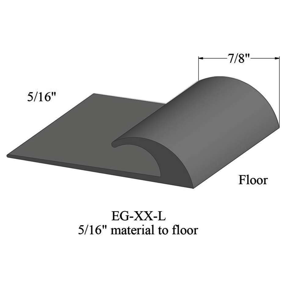 Johnsonite Edge Guards EG 20 L 5/16" material to floor 20 Charcoal