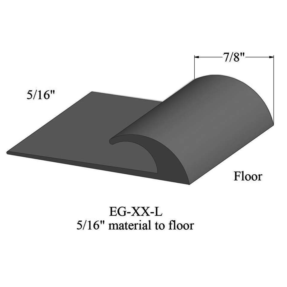 Carpet Edge Guard - EG 63 L 5/16" material to floor #63 Burnt Umber 12'