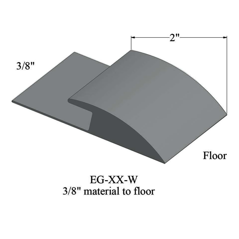 Carpet Edge Guard - EG 28 W 3/8" material to floor #28 Medium Grey 12'