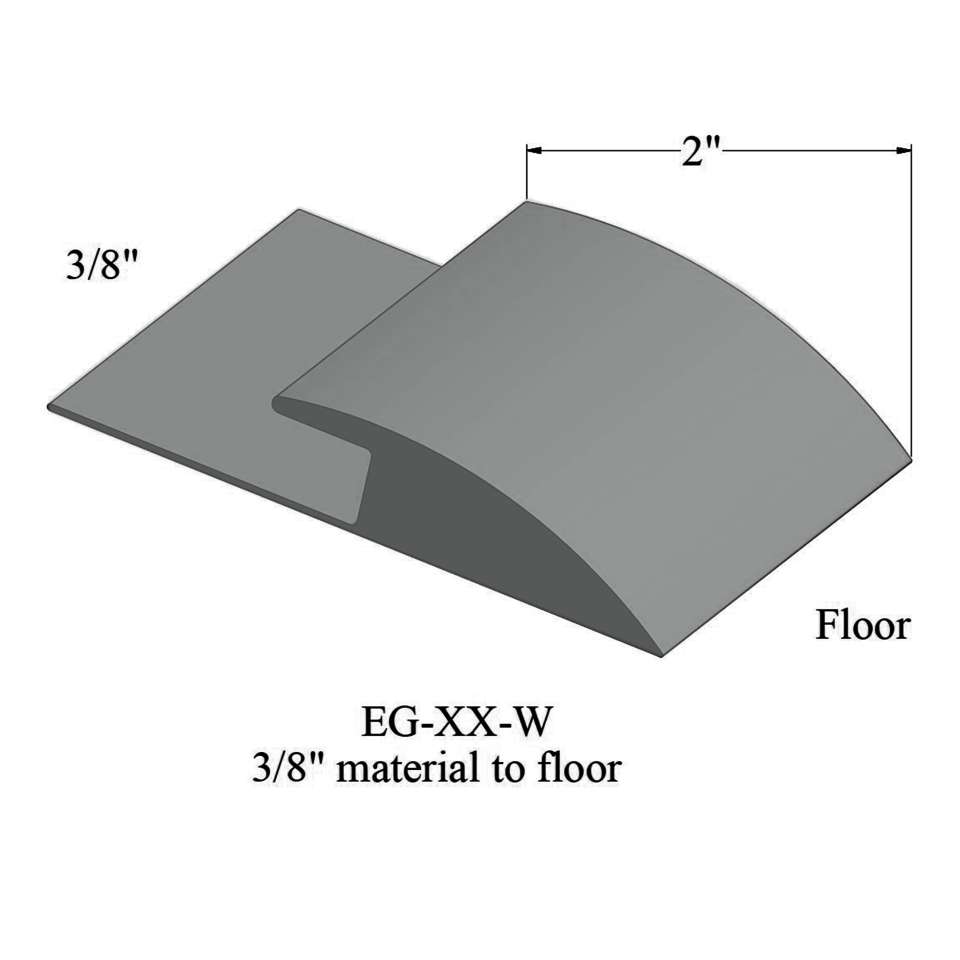 Carpet Edge Guard - EG 38 W 3/8" material to floor #38 Pewter 12'