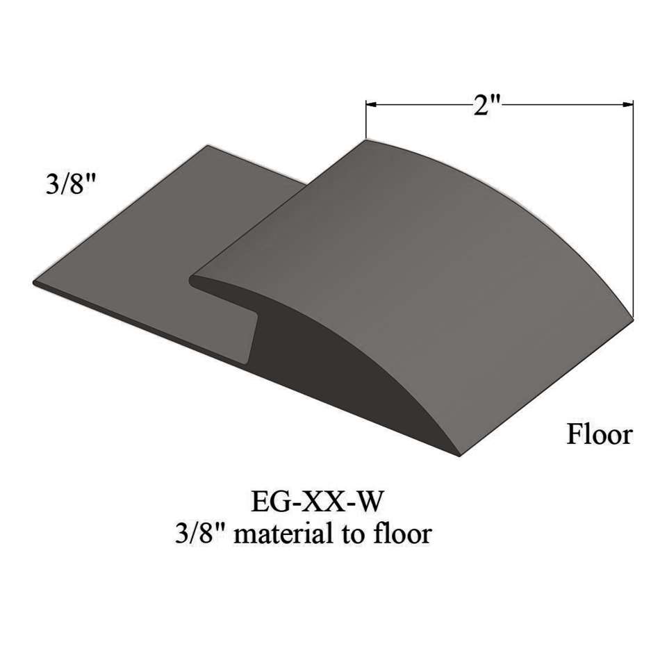 Carpet Edge Guard - EG 47 W 3/8" material to floor #47 Brown 12'
