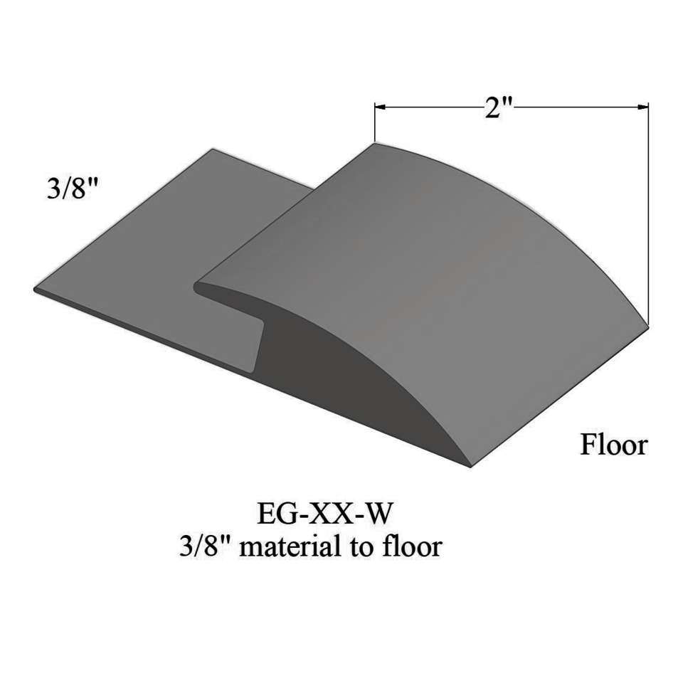 Carpet Edge Guard - EG 48 W 3/8" material to floor #48 Grey 12'