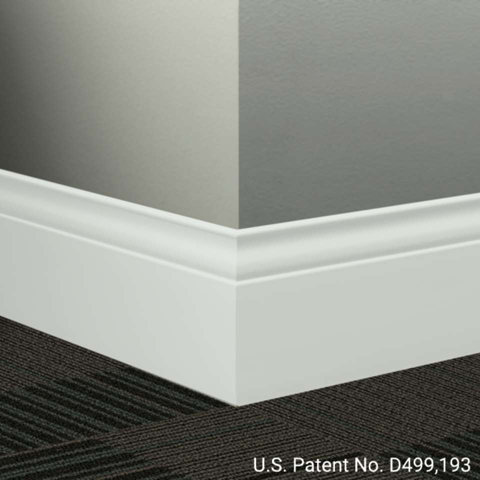 Système de finition murale Millwork - MW 50 G Inflection 5 1⁄4” #50 White - Wallbase 8' (paquet de 6)