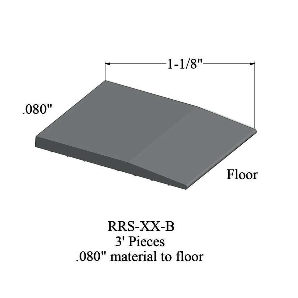 Tile Reducer - RRS 28 B 3' pieces - .080" material to floor #28 Medium Grey