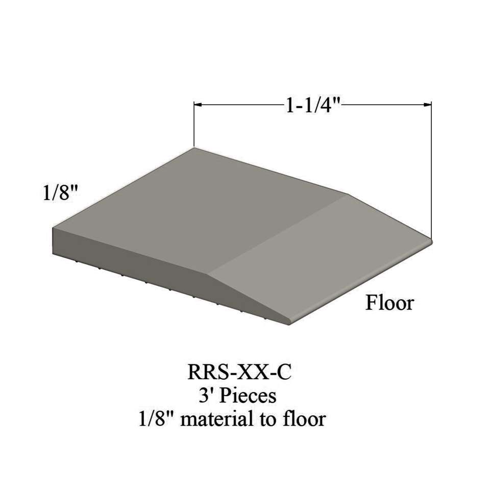 Tile Reducer - RRS 24 C 3' pieces - 1/8" material to floor #24 Grey Haze
