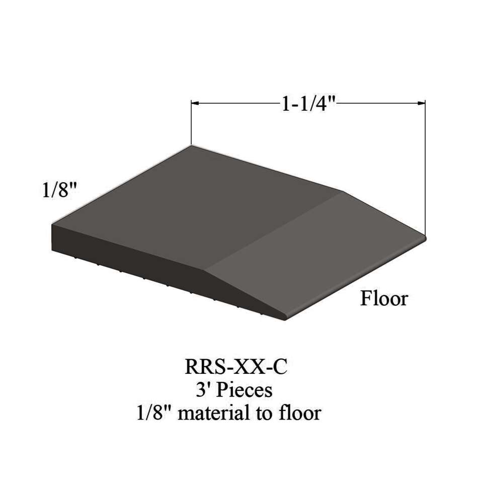 Tile Reducer - RRS 47 C 3' pieces - 1/8" material to floor #47 Brown