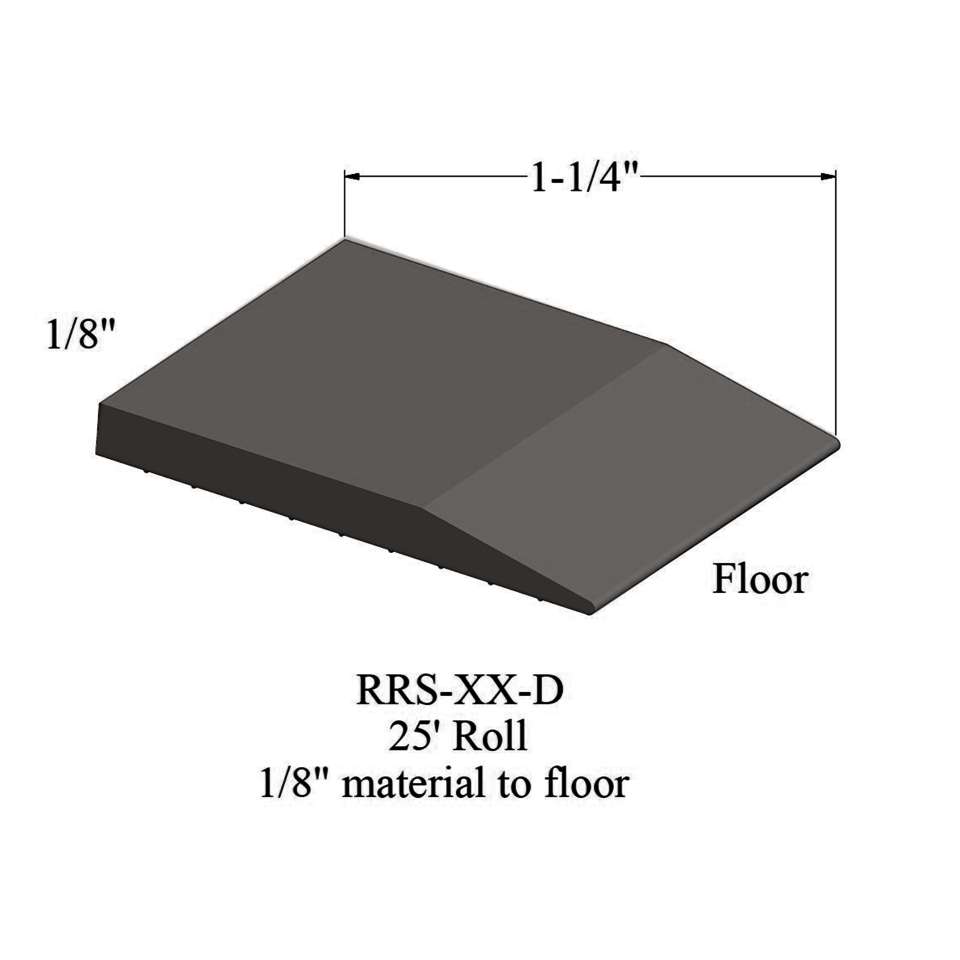 Tile Reducer - RRS 47 D 25' roll - 1/8" material to floor #47 Brown