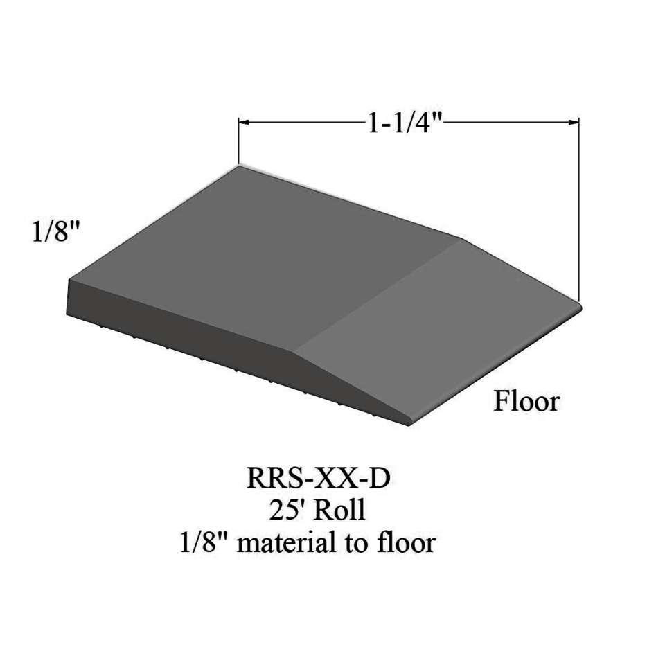 Tile Reducer - RRS 48 D 25' roll - 1/8" material to floor #48 Grey