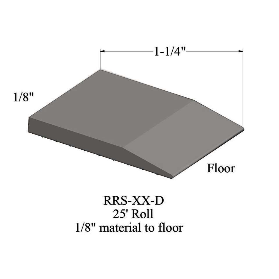 Réducteur de tuile - RRS 55 D 25' roll - 1/8" material to floor #55 Silver Grey