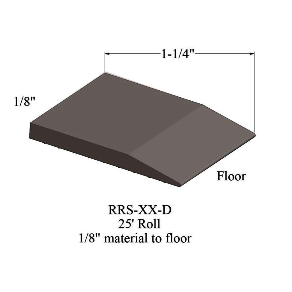 Tile Reducer - RRS 76 D 25' roll - 1/8" material to floor #76 Cinnamon