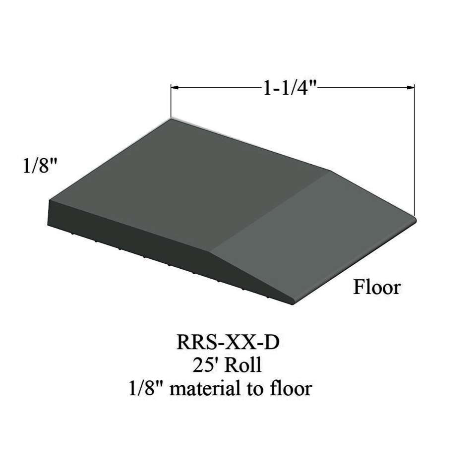 Tile Reducer - RRS 86 D 25' roll - 1/8" material to floor #86 Hunter Green