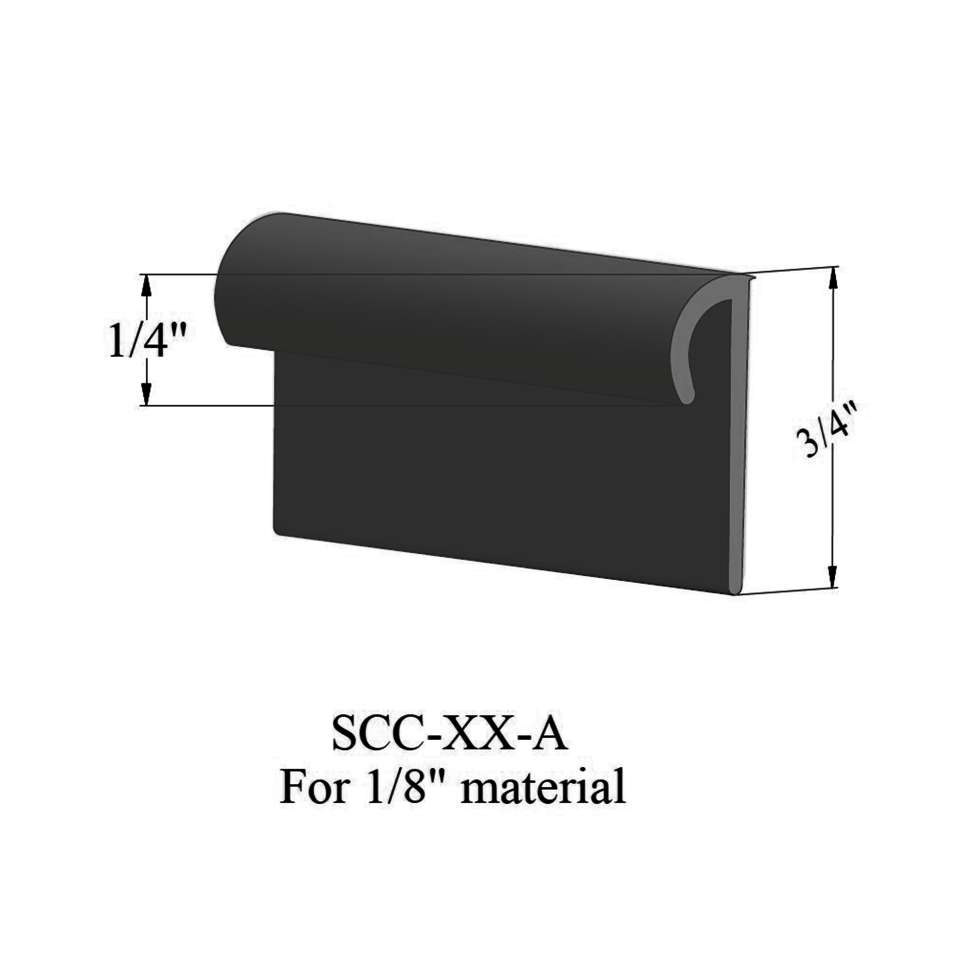 Cove Caps - SCC 63 A For 1/8" materials #63 Burnt Umber 12'