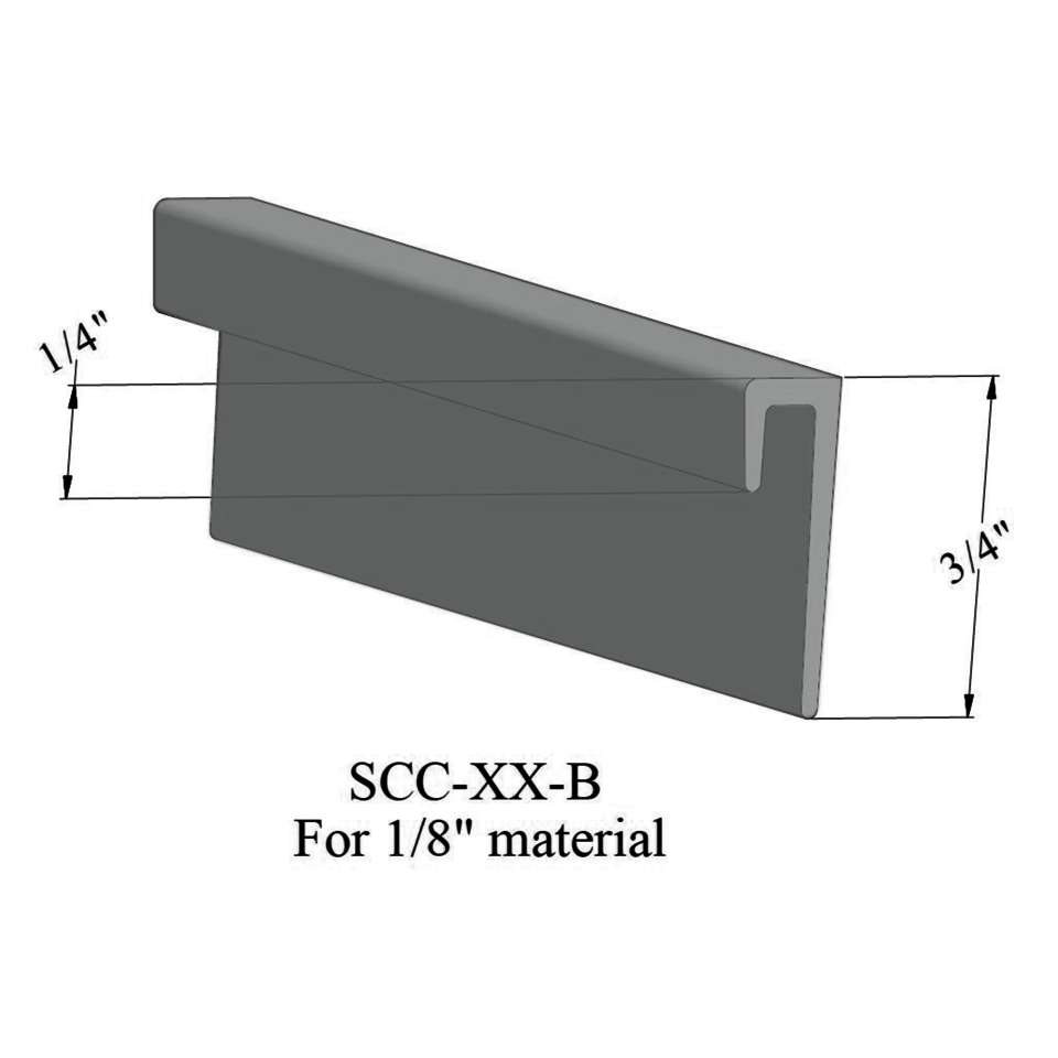 Cove Caps - SCC 38 B For 1/8" materials #38 Pewter 12'