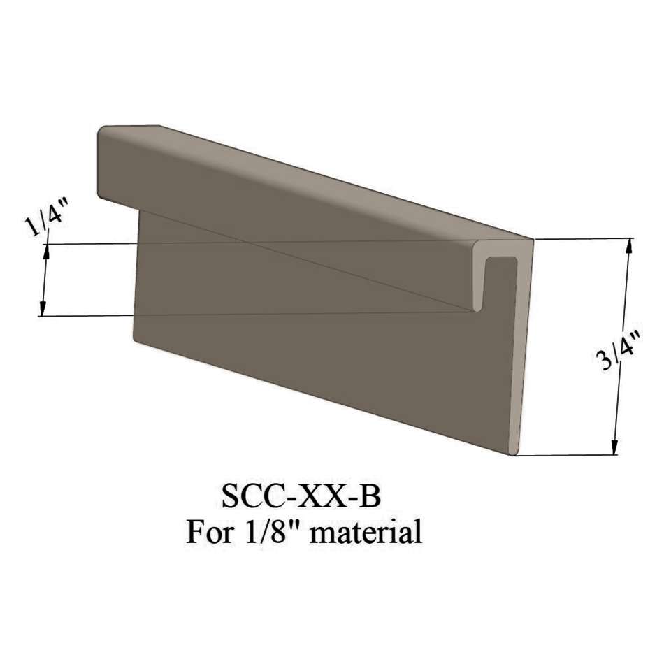 Cove Caps - SCC 49 B For 1/8" materials #49 Beige 12'