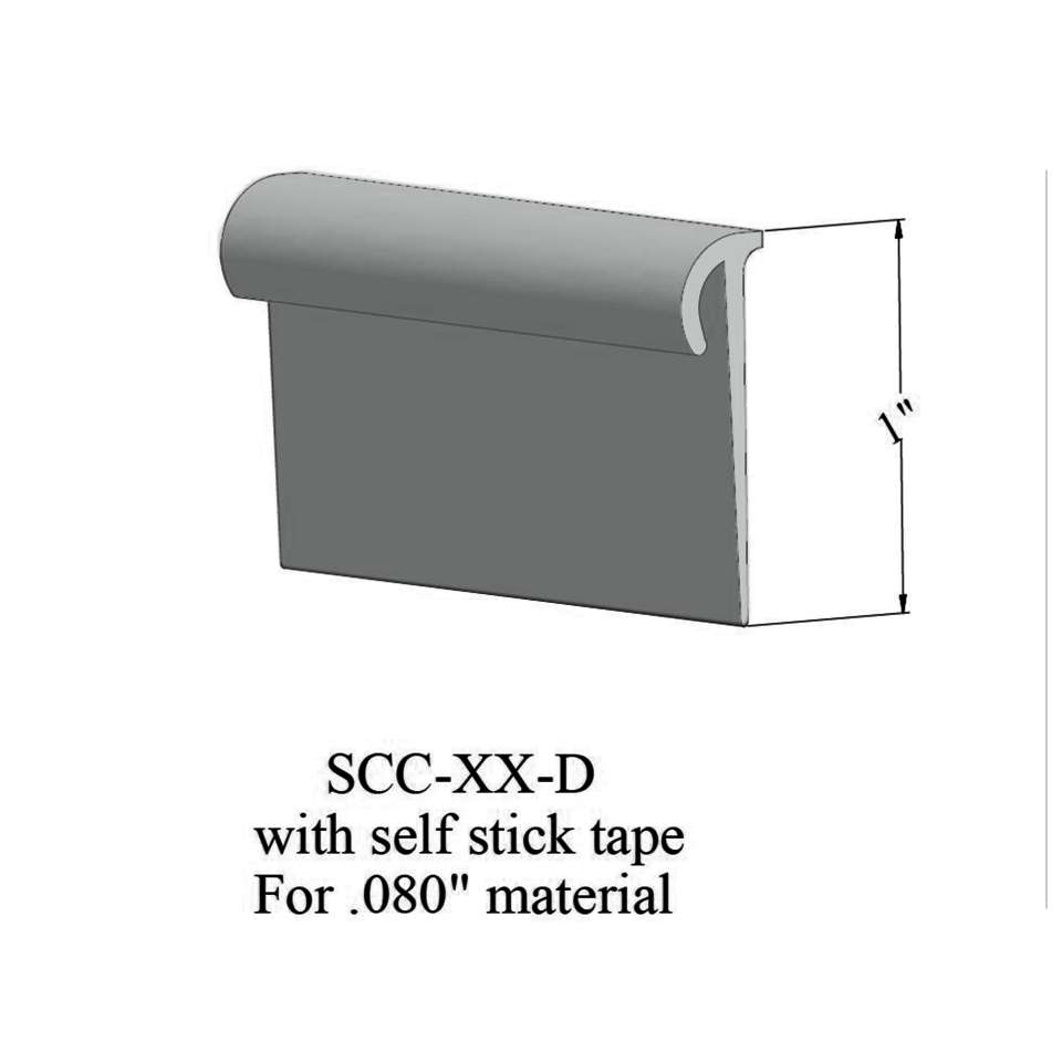 Cove Caps - SCC 38 D For 1/4" or 5/16" materials #38 Pewter 12'