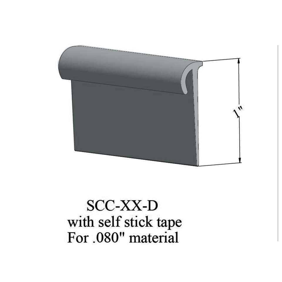 Cove Caps - SCC 71 D For 1/4" or 5/16" materials #71 Storm Cloud 12'