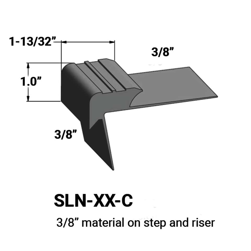 Johnsonite Stair Nosings 3⁄8” material on step and riser 178
