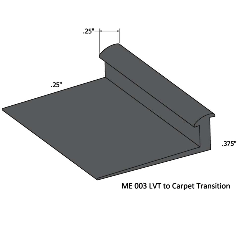Slim Line Transitions - SLT 178 F 1/4 to 3/8" material" #178 Ironstone 12'